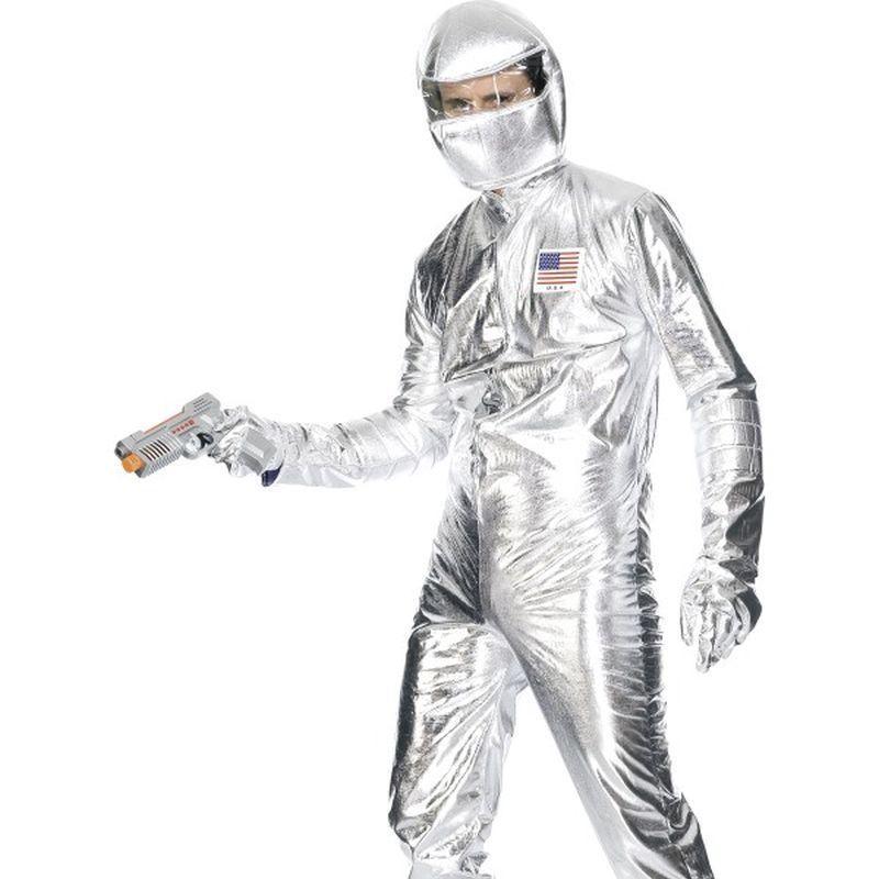 Spaceman Costume - Medium Mens Silver