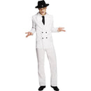 Fever Gangster Costume Adult White