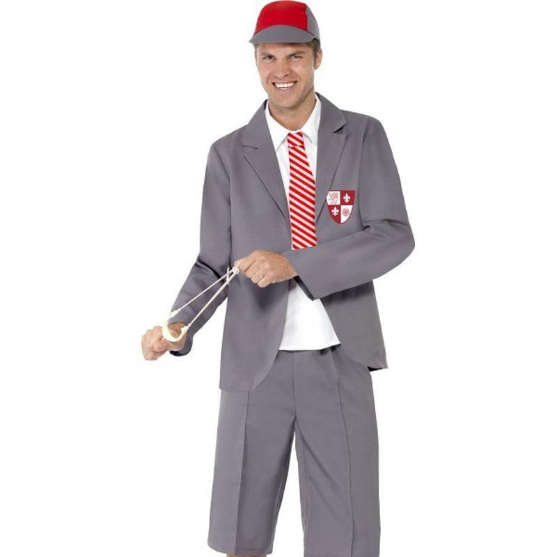 School Boy Costume - Medium Mens Grey