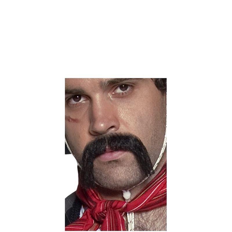 Authentic Western Mexican Handlebar Moustache Adult Mens -1