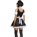 Fever Flirty French Maid Costume Adult Black White