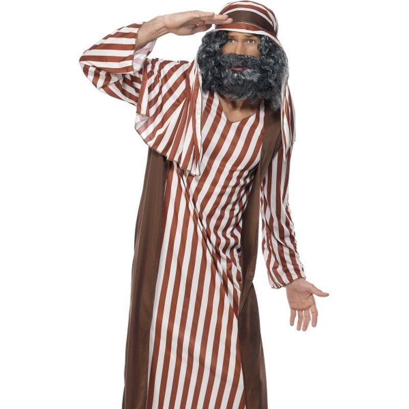 Shepherd Costume, Brown and White - Medium Mens Brown/White