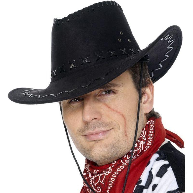Suede Look Cowboy Hat Adult Unisex -1