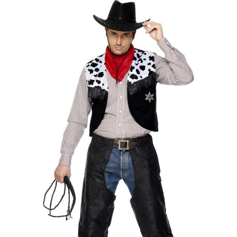 Cowboy Costume Adult Black