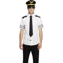 Fever Mile High Costume - Medium Mens White/Black