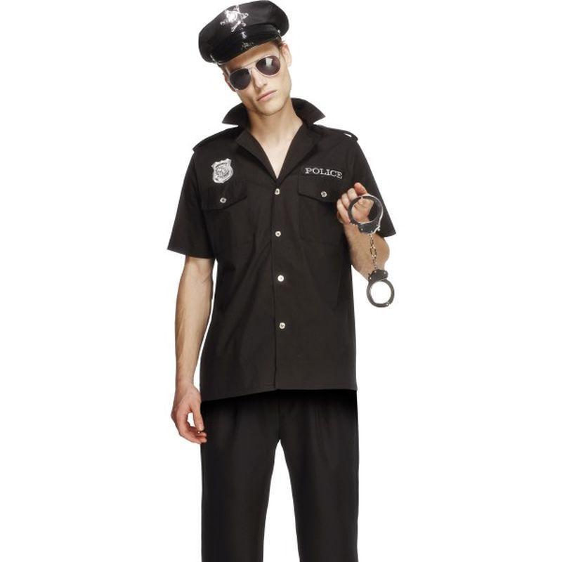 Fever Cop Costume - Medium Mens Black