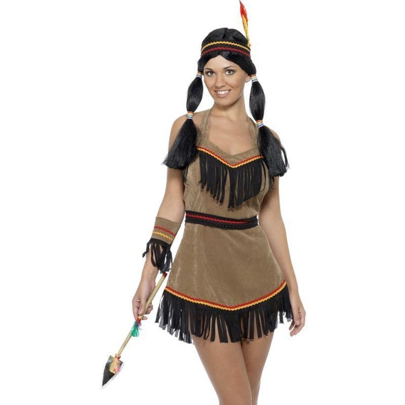 Indian Woman Costume - UK Dress 8-10 Womens Brown