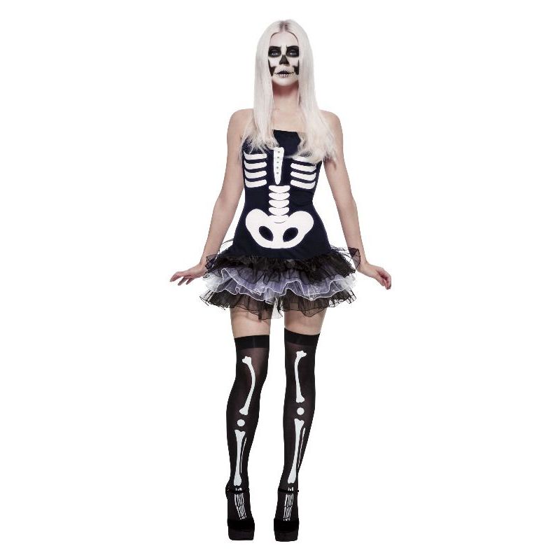 Fever Skeleton Costume Black Adult