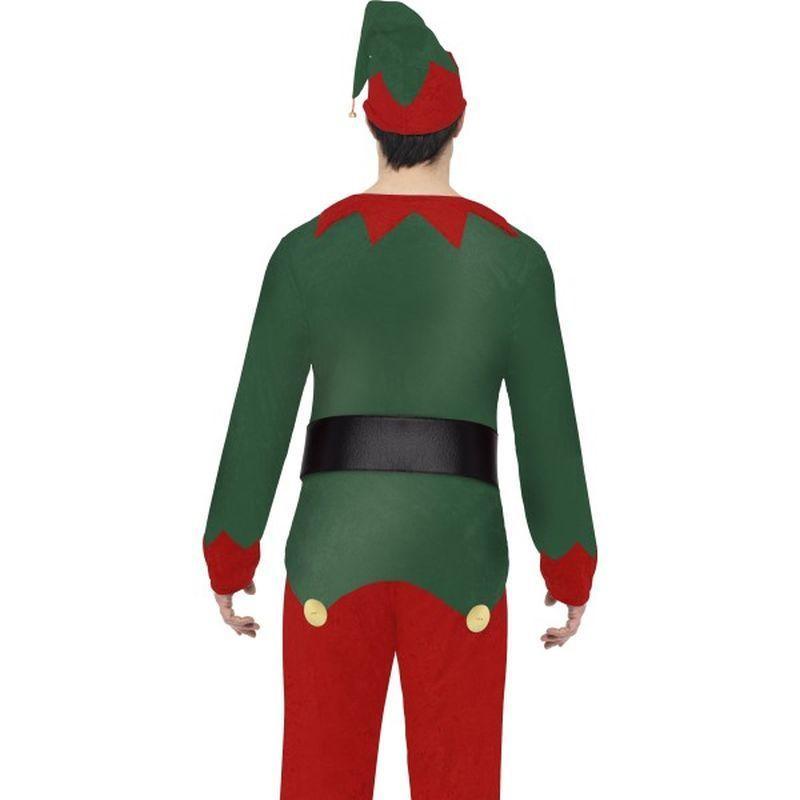 Elf Costume Adult Green Red Mens