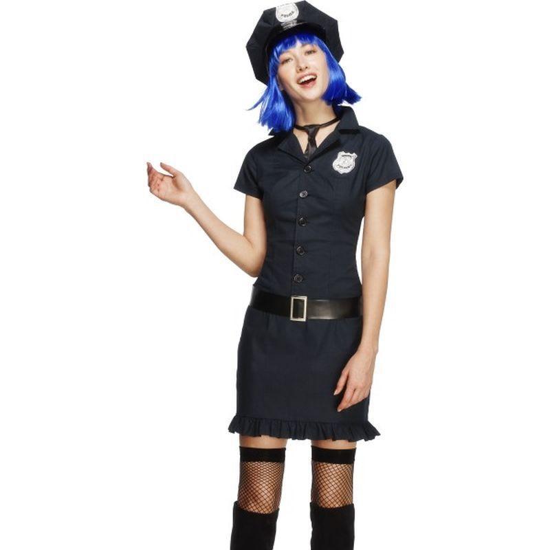 Fever Naughty Cop - UK Dress 8-10 Womens Blue