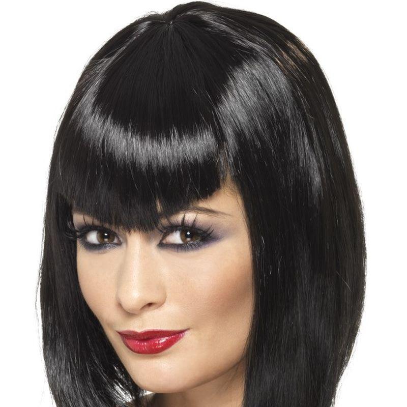 Vamp Wig - One Size Womens Black