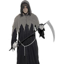 Grim Reaper Robe Costume - Medium Mens Black/Grey