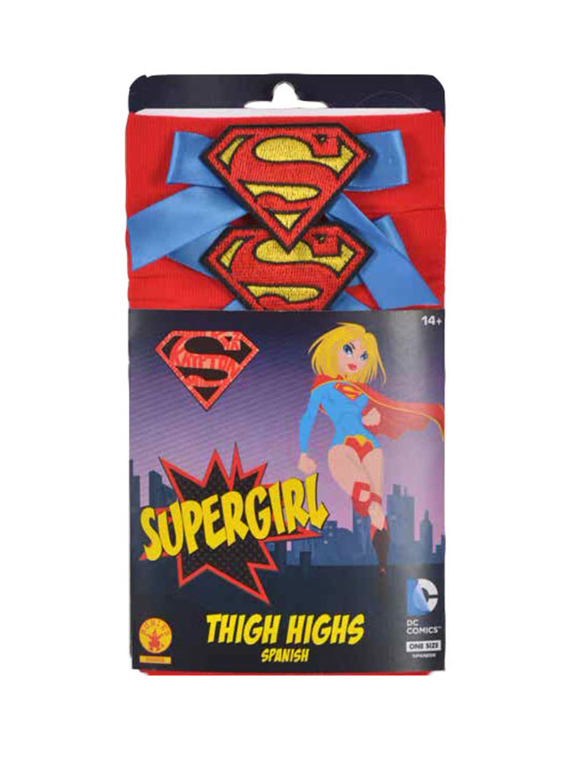 Supergirl Thigh Highs Adult Womens Red