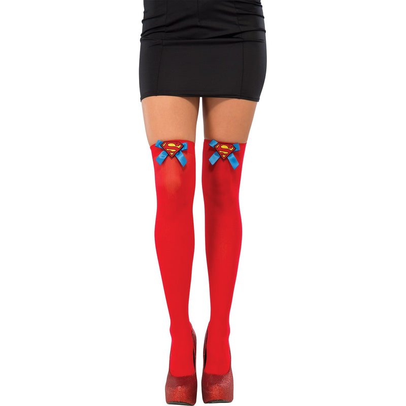 Supergirl Thigh Highs Adult Womens Red