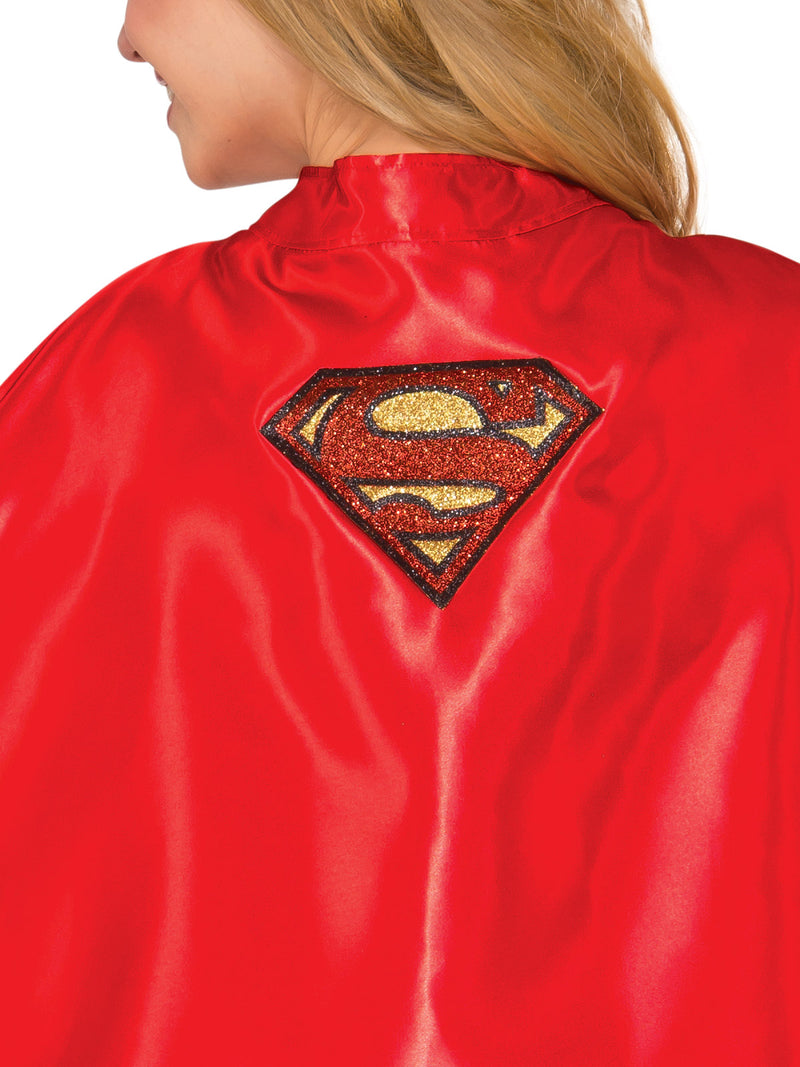 Supergirl Cape Adult Womens Red -2