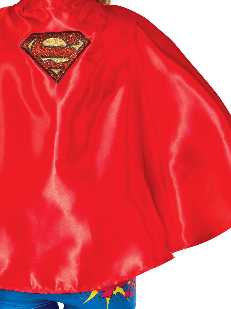 Supergirl Cape Adult Womens Red -3