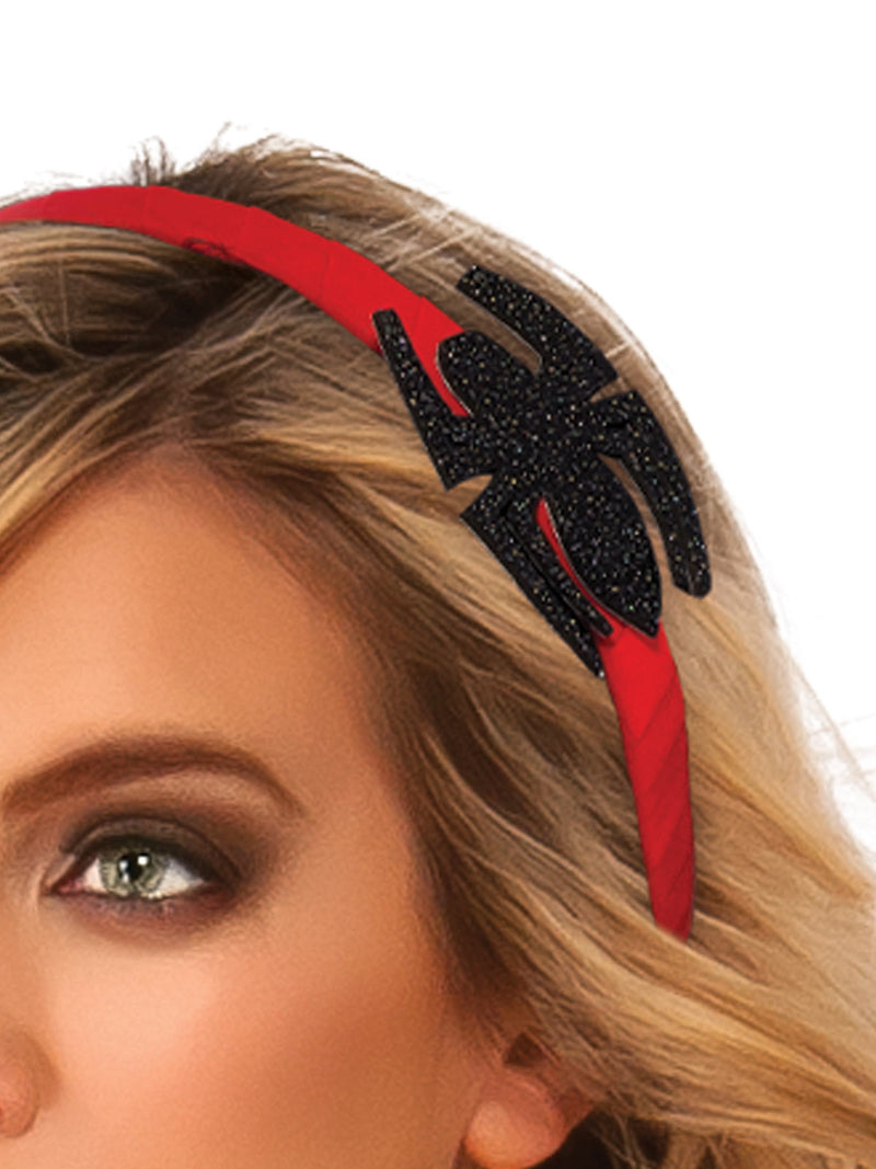 Spider Girl Headband Womens Red -2