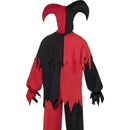 Dark Jester Costume Adult Red Black