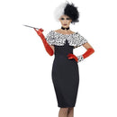 Evil Madame Costume - UK Dress 8-10 Womens Black/White