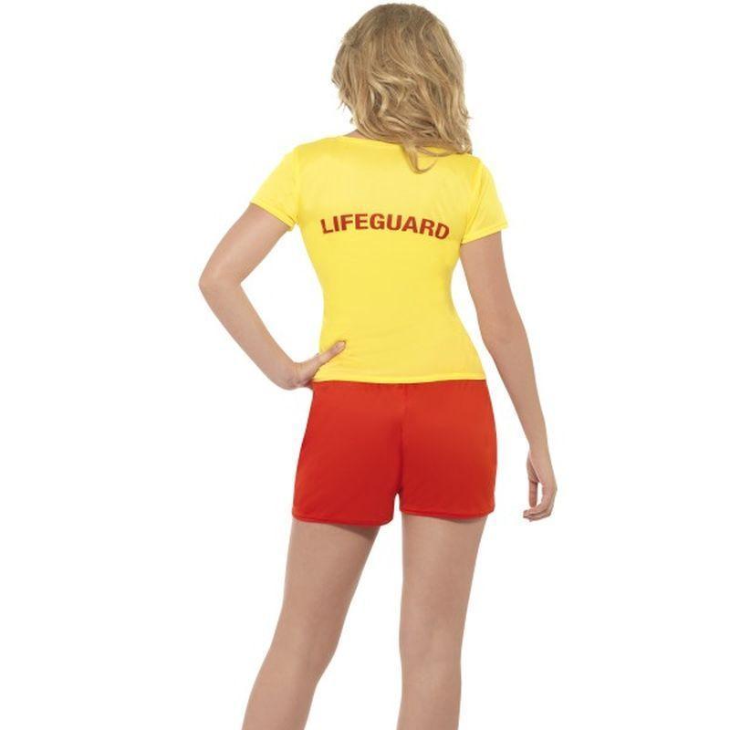 Baywatch Beach Adult Red Shorts Yellow Top Costume