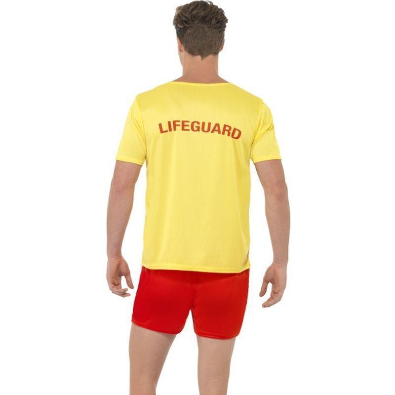Baywatch Men's Beach Costume Adult Yellow Red Mens