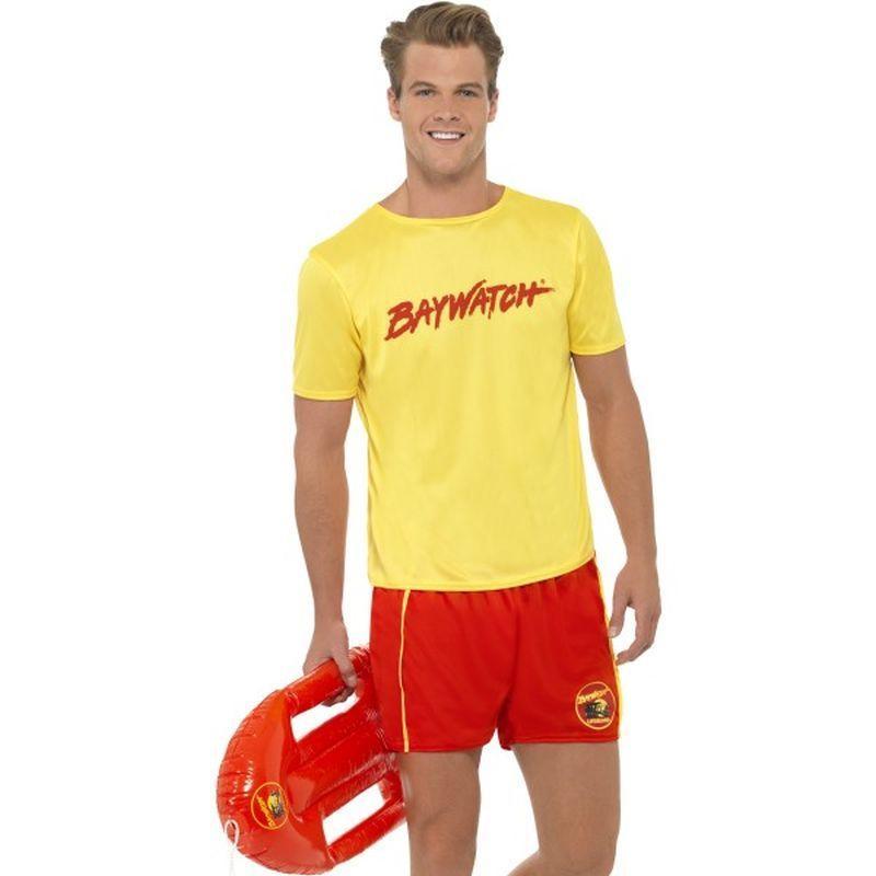 Baywatch Mens Beach Costume - Medium Mens Yellow/Red