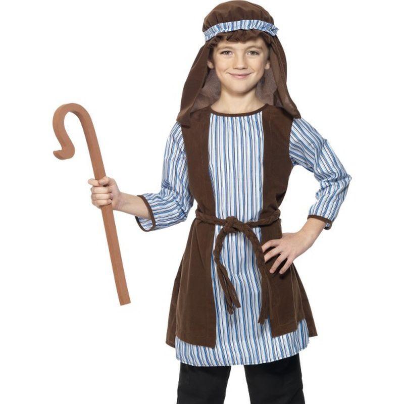 Shepherd Costume, Child - Small Age 4-6 Boys Brown/Blue