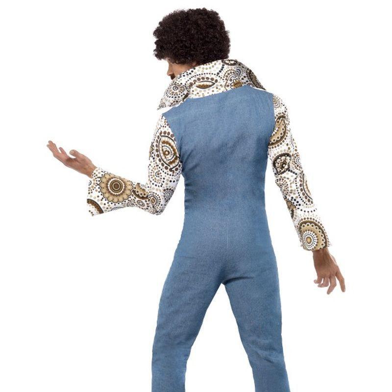 Groovy Dancer Costume Adult Blue Floral Mens