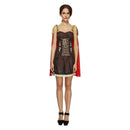 Fever Gladiator Costume Adult Brown Red