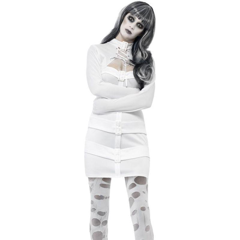 Psychotic Nympho Costume - UK Dress 8-10 Womens White