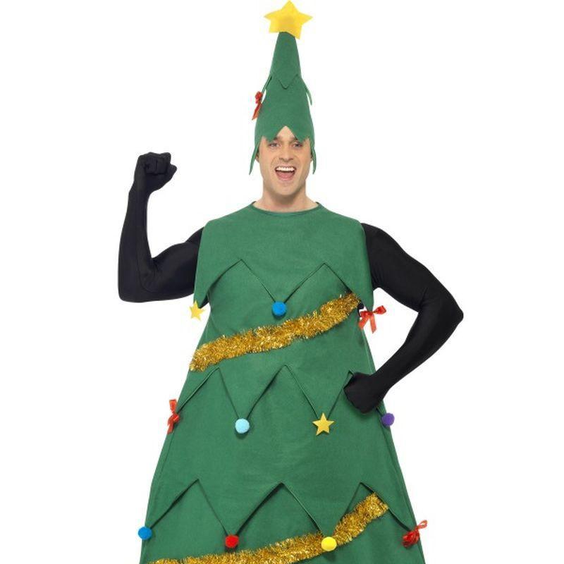 New Deluxe Christmas Tree Costume - One Size Mens Green