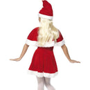 Miss Santa Costume Adult Red White Dress