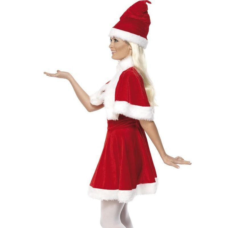 Miss Santa Costume Adult Red White Womens