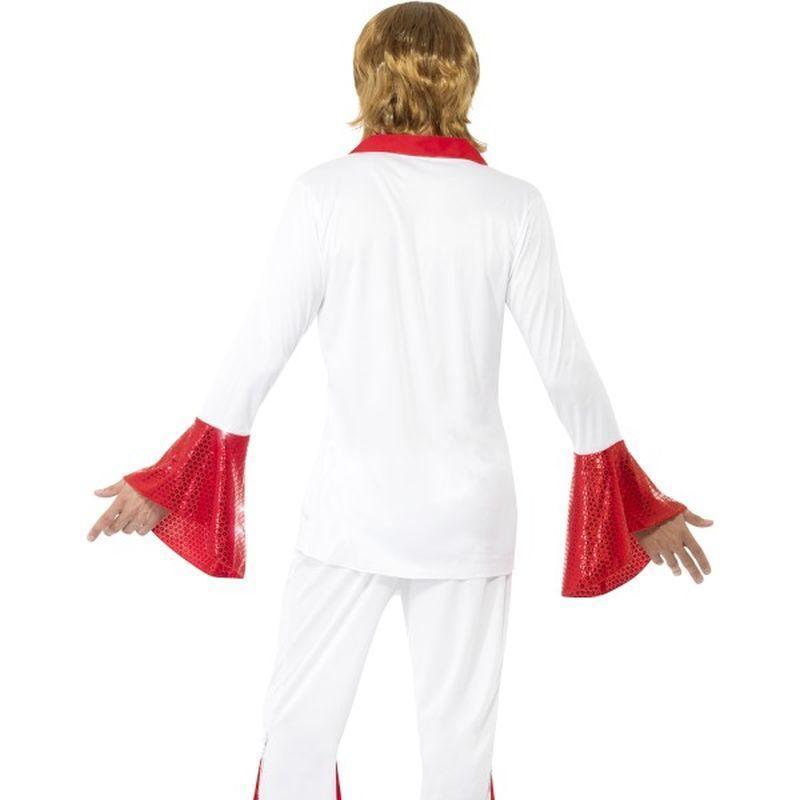 Super Trooper Male Costume Adult White Red Mens