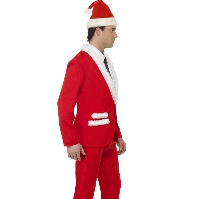 Santa Cool Costume Adult Red White Mens