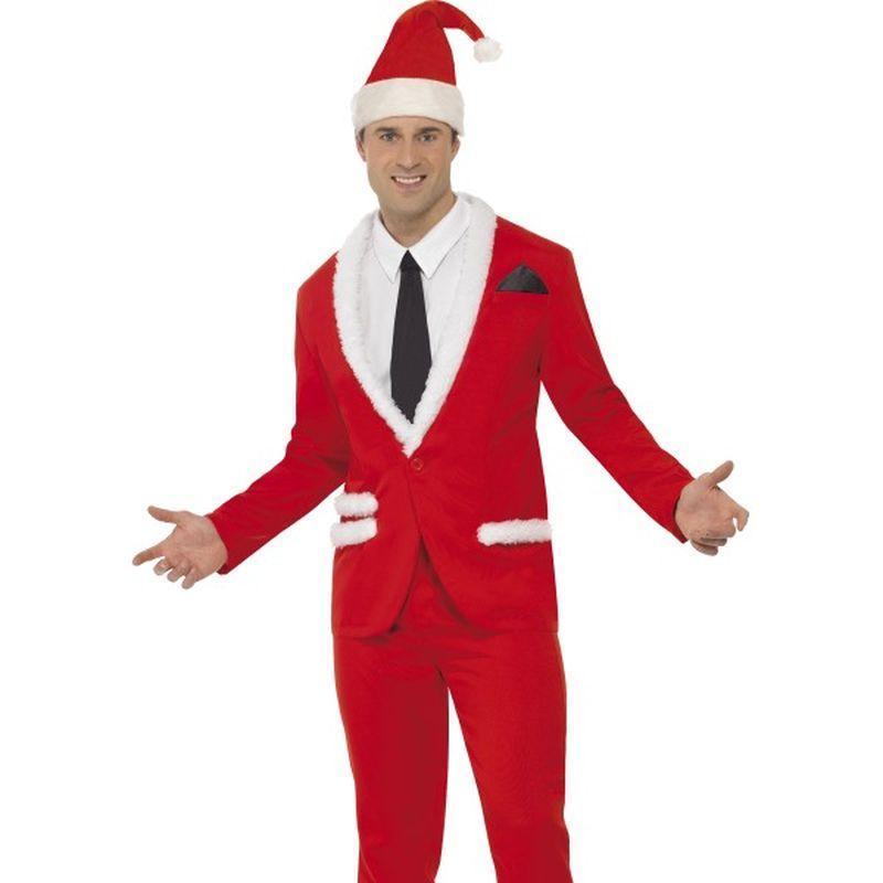 Santa Cool Costume - Medium Mens Red/White
