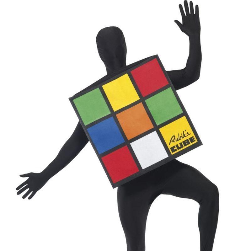 Rubiks Cube Unisex Costume - One Size Mens Black/Multi