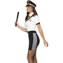 Cop Costume Adult White Black