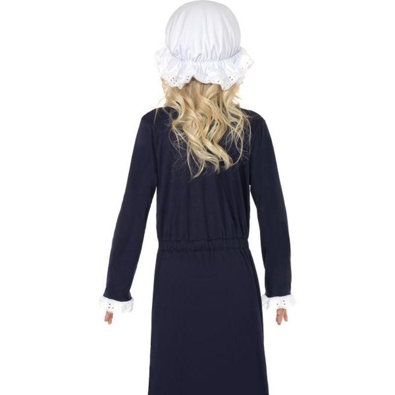 Victorian Poor Girl Costume Kids White Blue