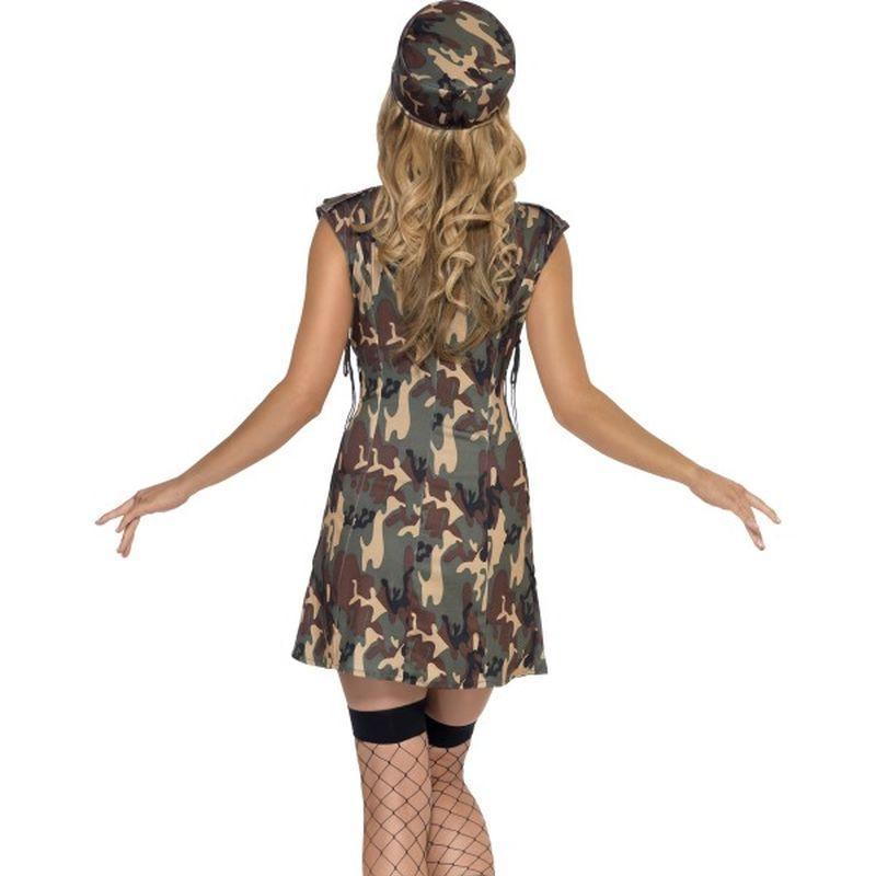 Army Girl Costume Adult Camo Womens Green -2