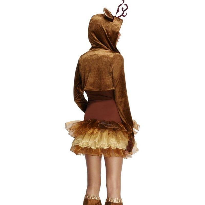 Fever Reindeer Costume Tutu Dress Adult Womens Brown