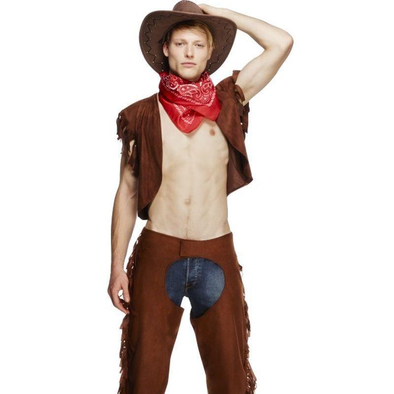 Fever Male Ride Em High Cowboy Costume - Medium Mens Brown