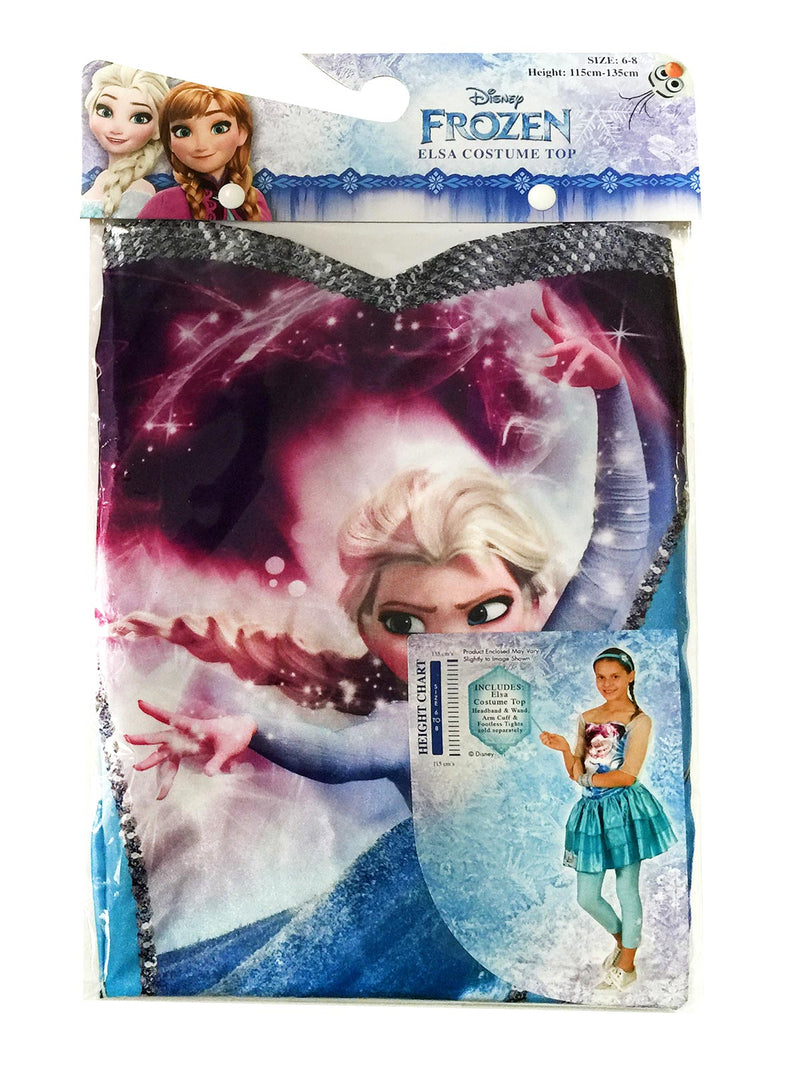 Elsa Princess Top Child Girls Blue -3