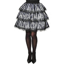Striped & White Ruffle Skirt Adult Womens