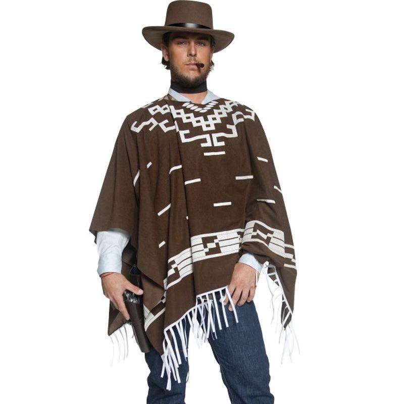 Authentic Western Wandering Gunman Costume - Large Mens Brown/White