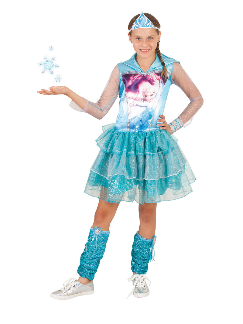 Elsa Leg Warmers Girls Blue -3