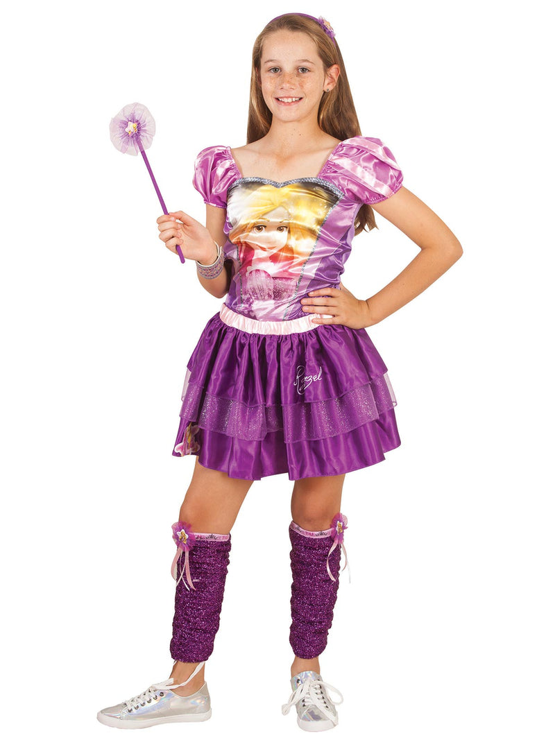 Rapunzel Leg Warmers Girls Purple -2