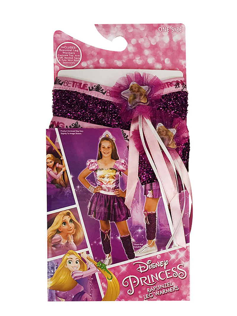 Rapunzel Leg Warmers Girls Purple -3