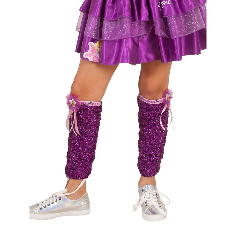 Rapunzel Leg Warmers Girls Purple -1