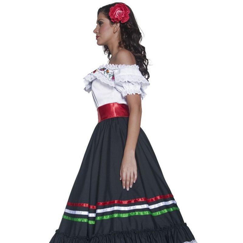 Western Sexy Senorita Authentic Costume Adult Dress White